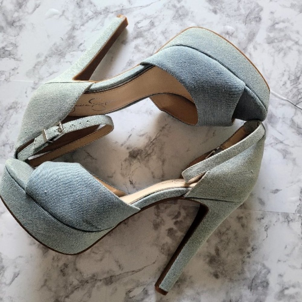Demin High Heels sz10